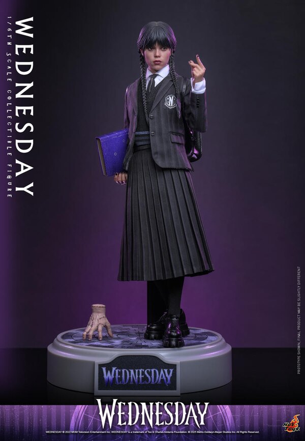 Wednesday Addams with props
