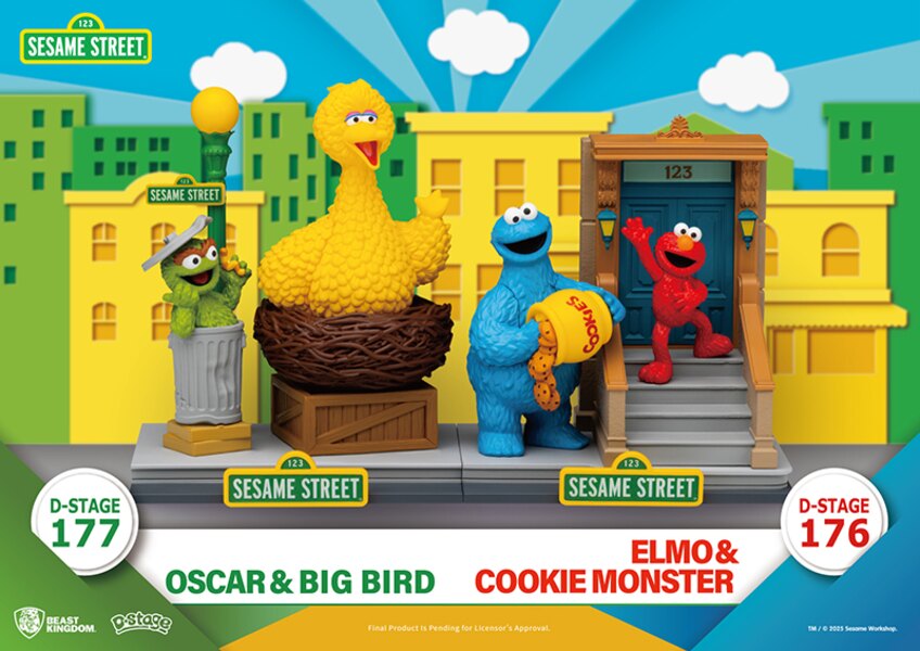 Beast Kingdom Sesame Street Diorama Elmo and Cookie Monster