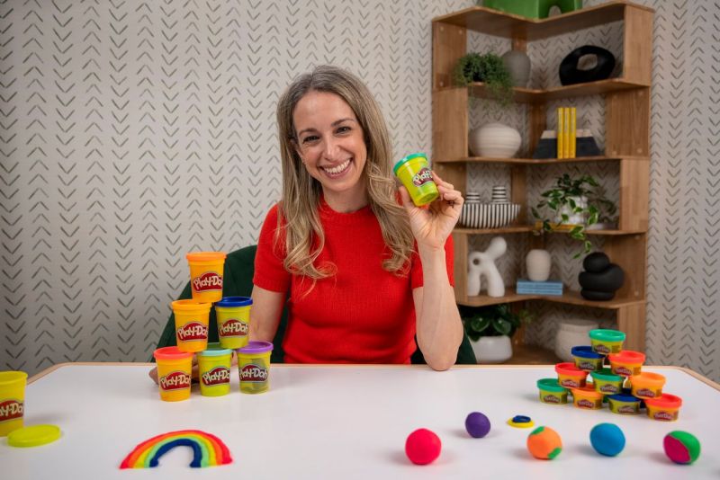 Dr. Becky with PLAY-DOH