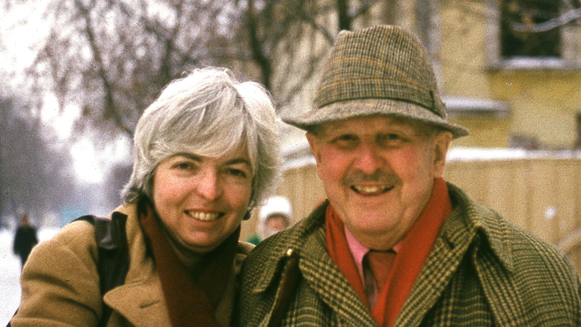 Thelma Schoonmaker with husband Michael Powell