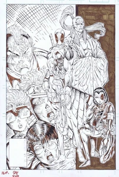 Cover art for New Mutants #98 by Rob Liefeld