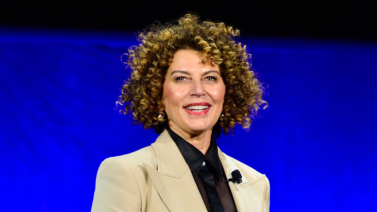 Donna Langley, Chairman, NBCU Studio Group, during the Universal Pictures and Focus Features Special Presentation at CinemaCon on April 10, 2024 in Las Vegas, Nevada.