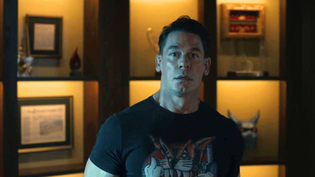John Cena as Christopher Smith in Peacemaker Season 2 Episode 1
