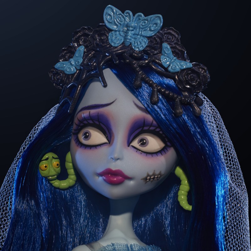 Monster High Skullector Corpse Bride Doll Outfit Details