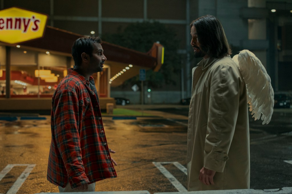 Aziz Ansari and Keanu Reeves in *Good Fortune*