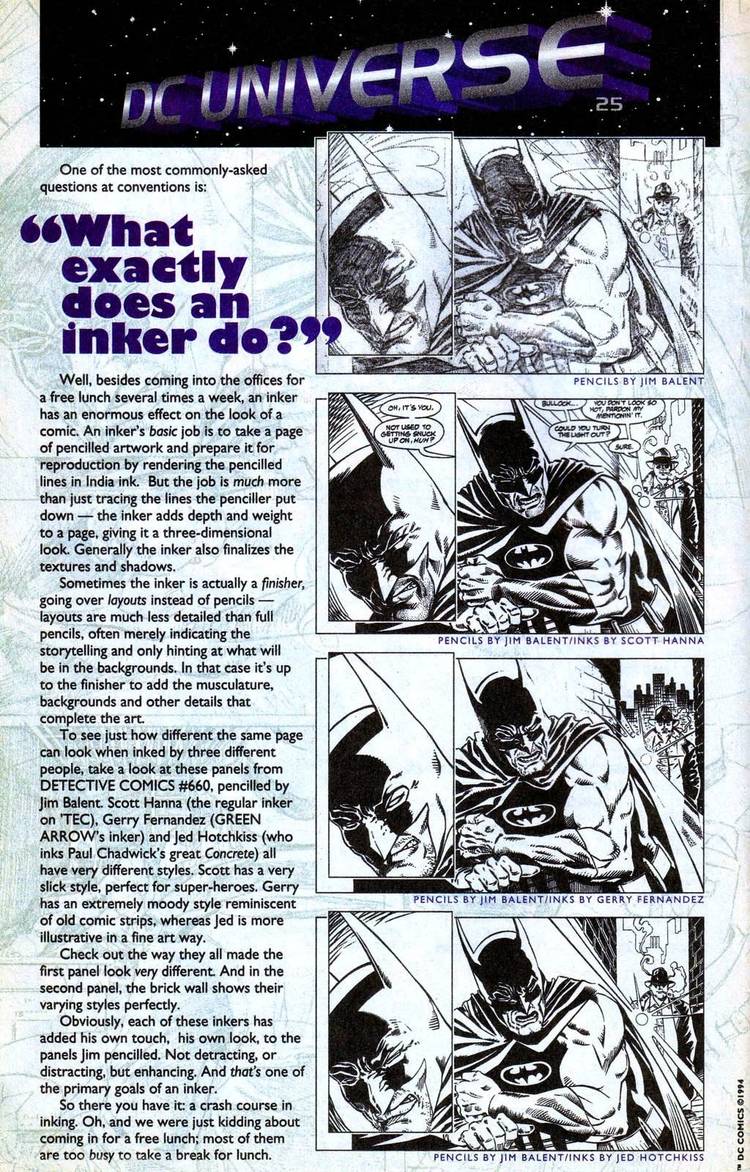 Inkers for Frank Miller's Variant