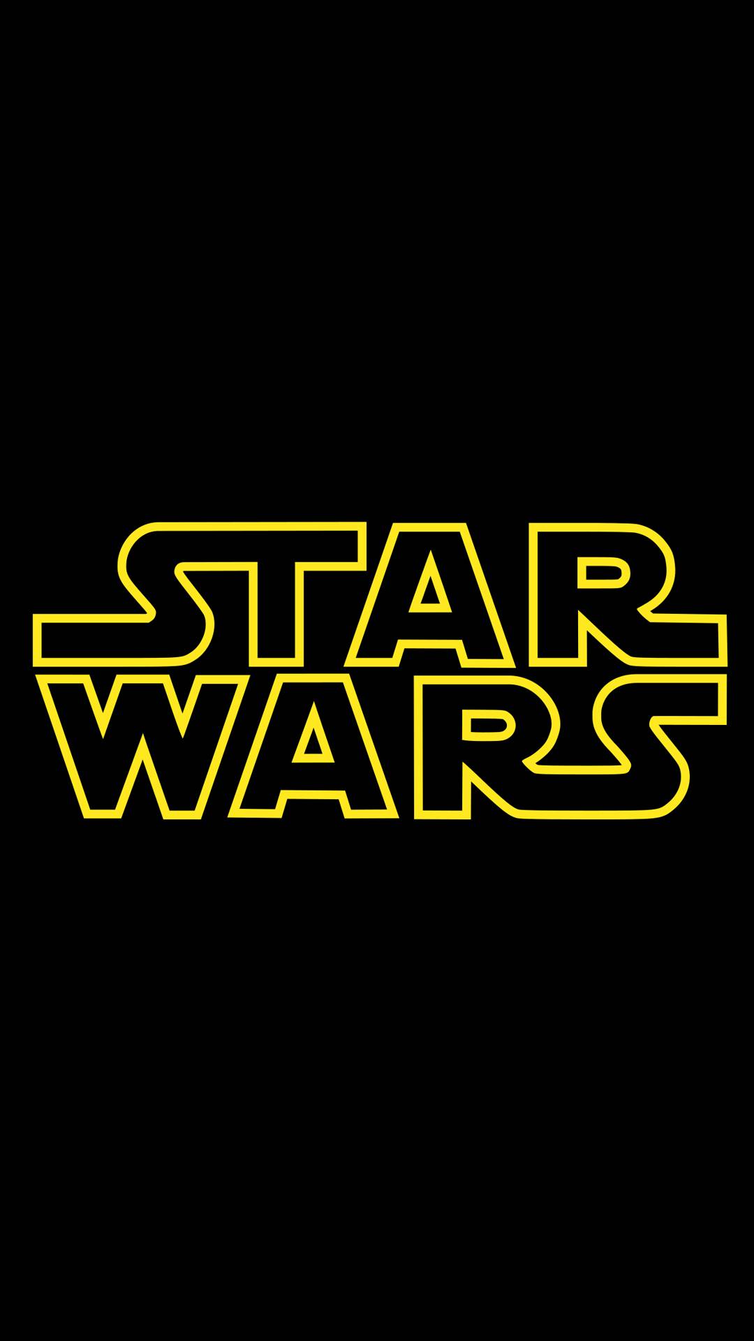 Star Wars logo on a black background