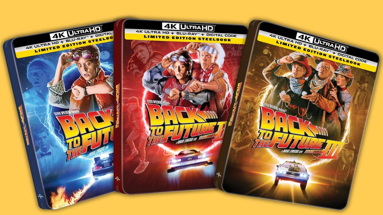 Back to the Future Trilogy 4K Steelbooks