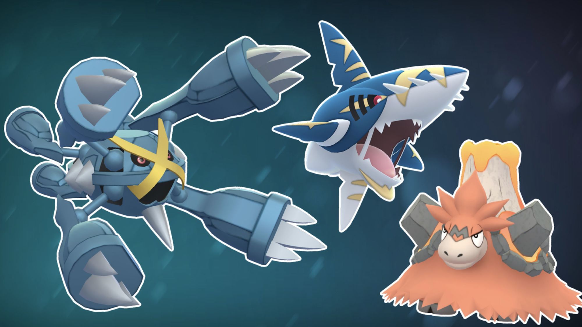 Mega Metagross, Mega Sharpedo, & Mega Camerupt in Pokémon GO. Credit: Niantic