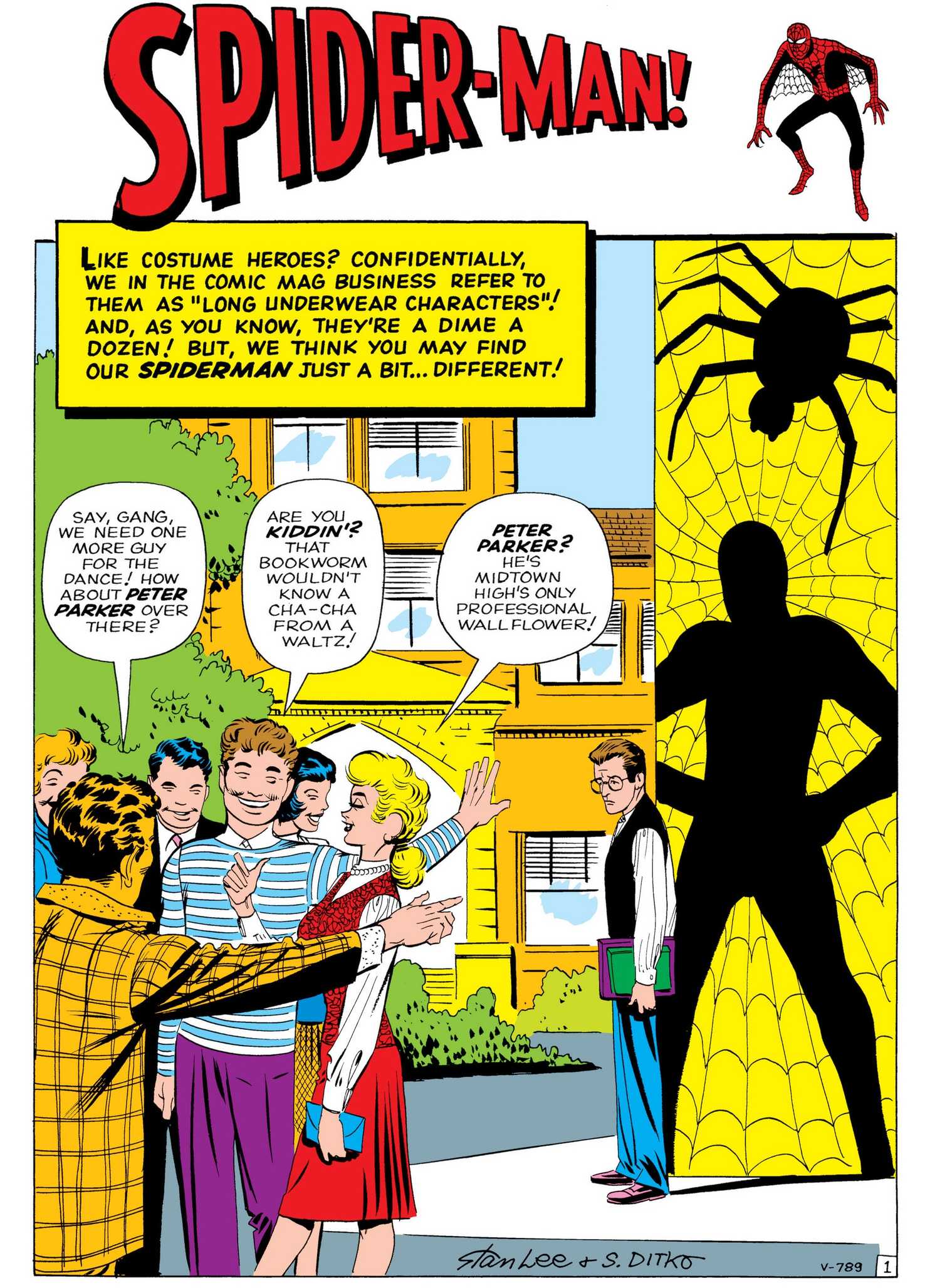 Spider-Man's first appearance in Amazing Fantasy #15