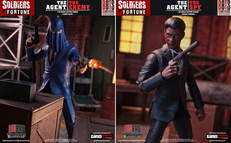 Black and white figure of The Enemy from Soldiers of Fortune