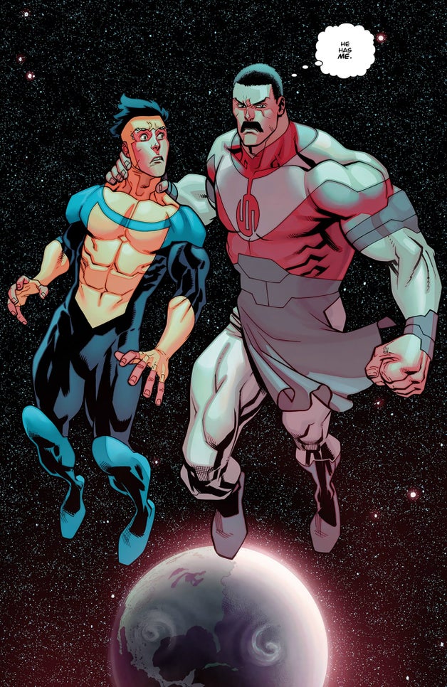 Art by Ryan Ottley showcasing Thragg from *Invincible*