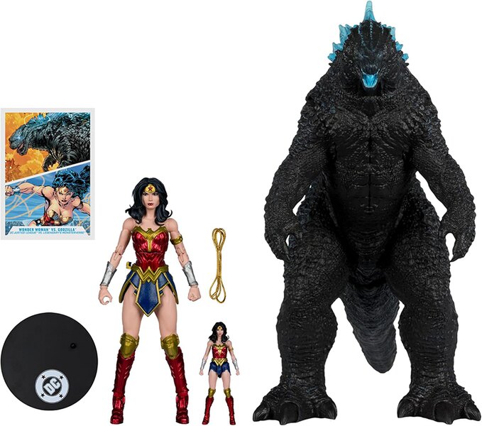 Wonder Woman vs Atomic Blast Godzilla 2-Pack Image 1