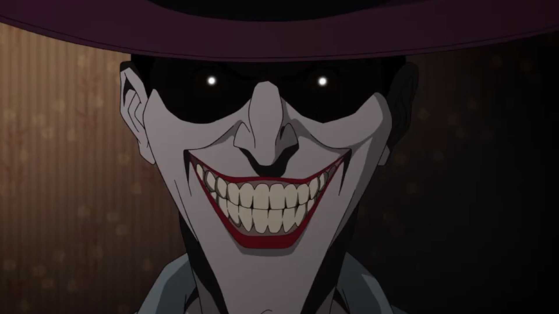 The Joker smiling in Batman: The Killing Joke