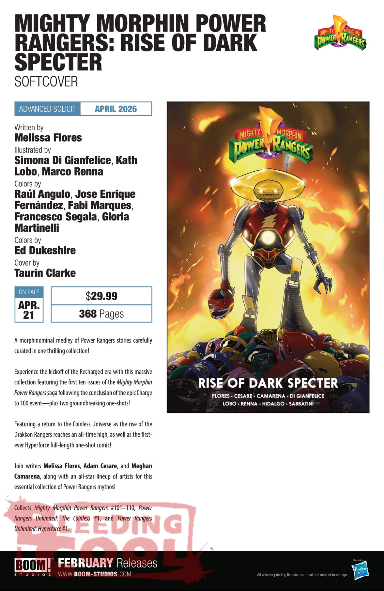 Boom Studios April 2026 Advanced Solicits
