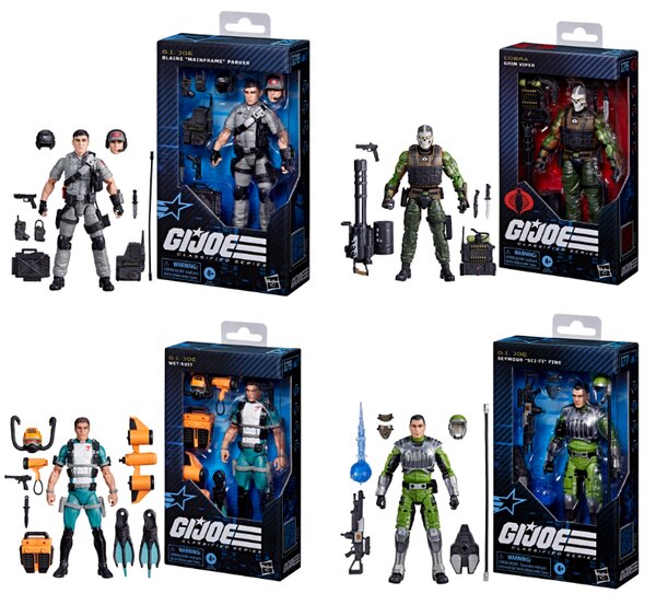 G.I. Joe Classified Wave - Mainframe, Sci-Fi, Wet-Suit And Grim Viper In-Stock At Amazon
