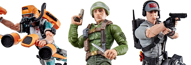 EE In-Stock Alert: Hasbro G.I. Joe Classified Series Mainframe, Wetsuit and Retro Cardback Green Shirt Figures