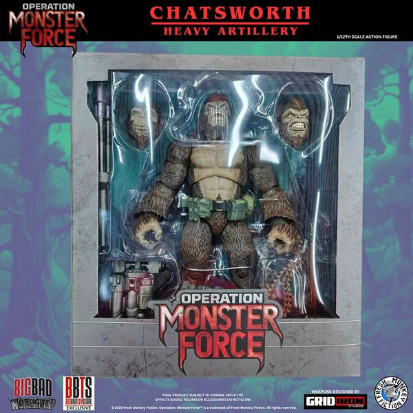 In-Package Look: BigBadWorkshop Operation: Monster Force Chatsworth 1:12th Scale Action Figure