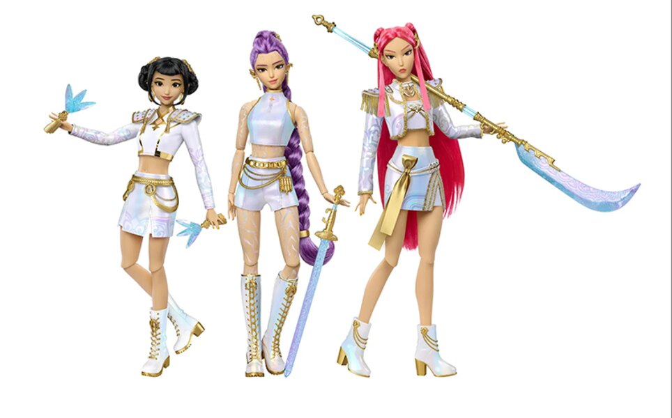 Mattel Creations KPop Demon Hunters: HUNTR/X Rumi, Mira, Zoey “What it Sounds Like” 3-Pack