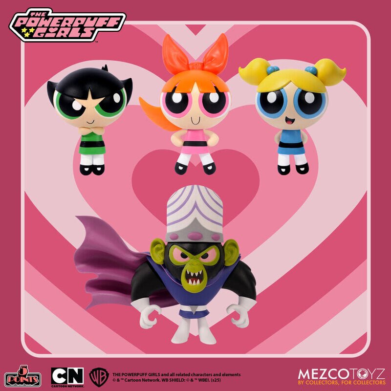 Pre-Order Alert: Mezco Toyz 5 Points Power Puff Girls Figure Set