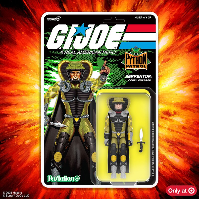 Official Image: Super7 G.I. Joe ReAction+ Python Patrol Serpentor Figure