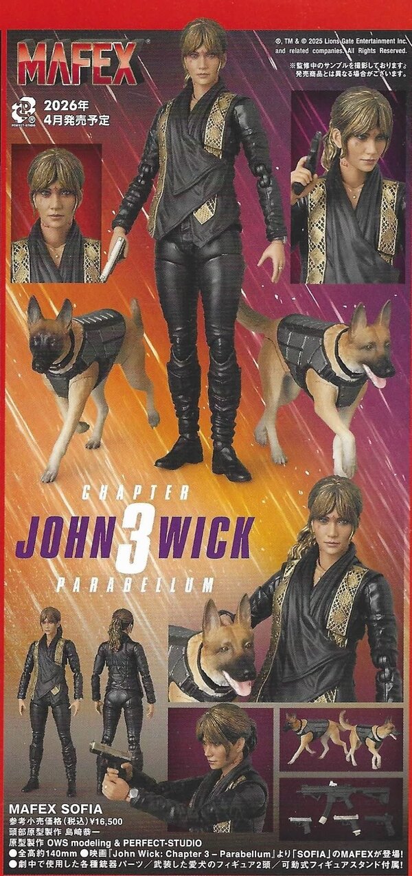John Wick: Chapter 3 - Parabellum Sofia Al-Azwar MAFEX Figure Preview From Medicom