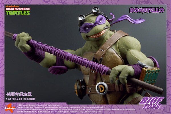 BIGFTOYS TMNT Donatello 40th Anniversary Edition 1/6 Scale Collectible Figure