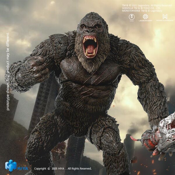 Hiya Toys Exquisite Basic Series Godzilla vs Kong - Kong 2.0 Figure Available For Pre-Order