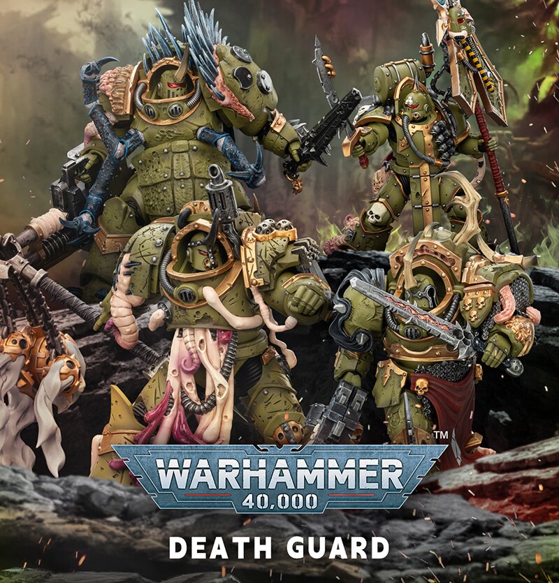Pre-Order Alert: JoyToy Warhammer 40K Warhammer: Death Guard 1/18 Scale Figures