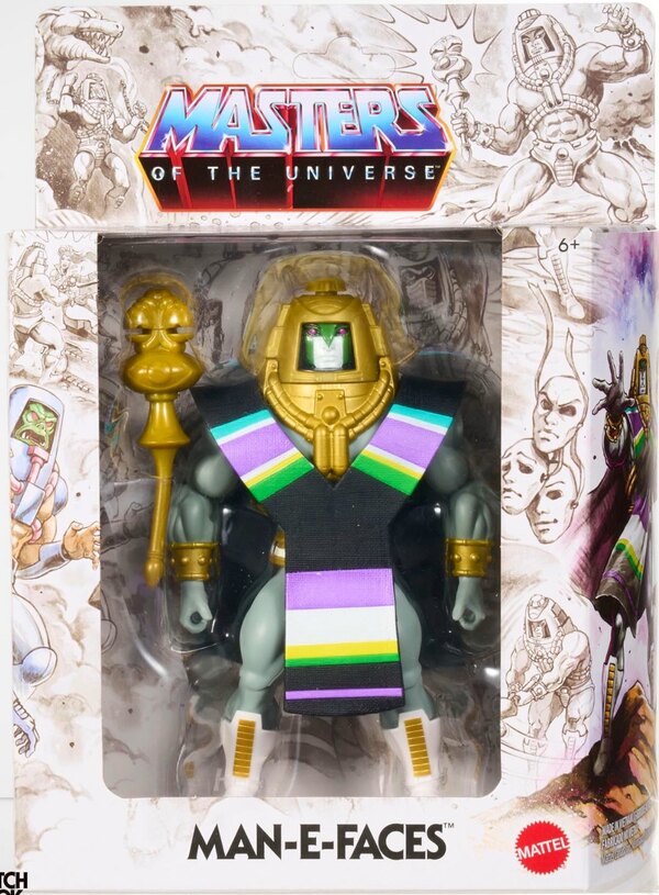 Mattel Masters of the Universe Origins Mark Taylor Man-E-Faces Sketchbook Figure Package Images