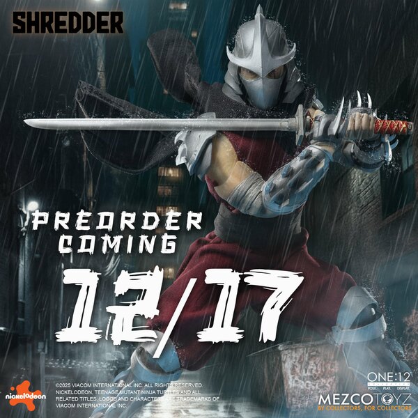 Mezco One:12 TMNT Shredder Pre-Order Coming Tomorrow 12/17