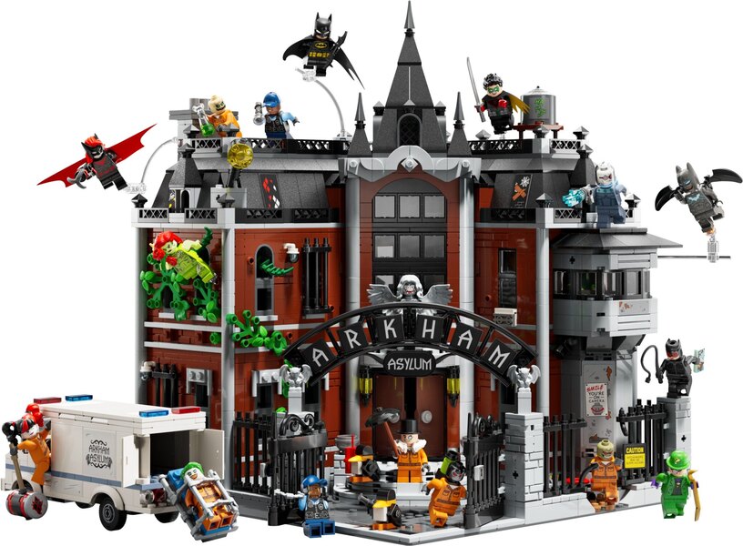Authentic details of Arkham Asylum LEGO set