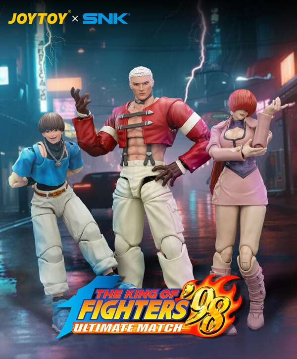 Joy Toy King Of Fighters '98: Ultimate Match - Orochi Team Yashiro Nanakase, Shermie and Chris 1/18 Scale Figures
