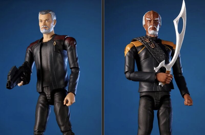 Pre-Order Alert: Master Replicas Star Trek 4.5-inch Picard: Captain Riker & Worf Figures
