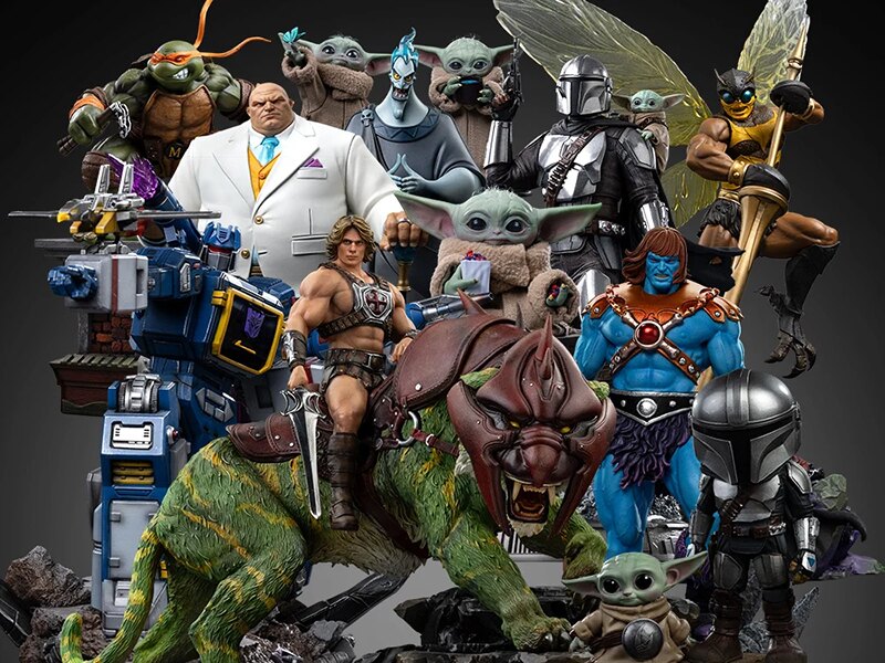 Pre-Order Alert: Iron Studios New Releases! MOTU, Mandalorian & Grogu, Transformers, TMNT, Marvel & More!