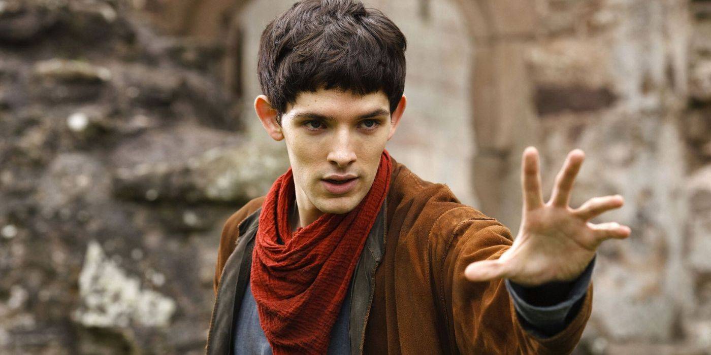 Merlin performing a spell in Merlin.