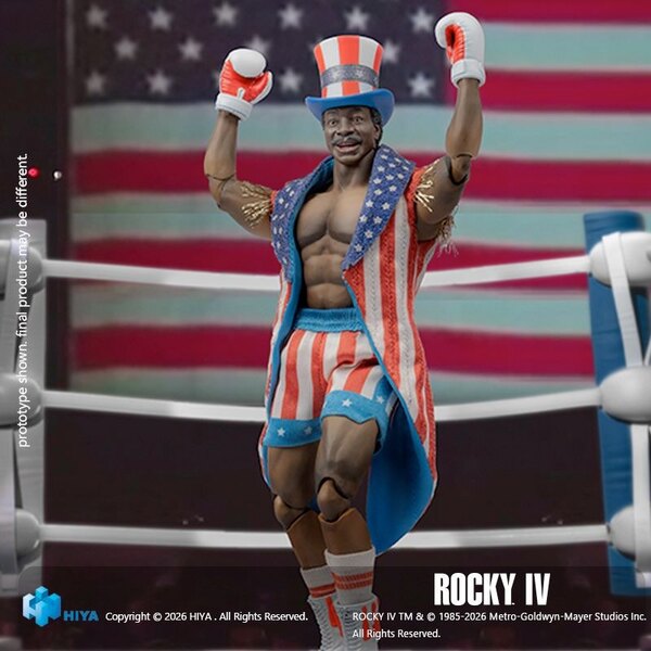 Rocky IV Hiya Toys EXQUISITE SUPER Series 1/12 Apollo Creed Figure From Hiya Toys