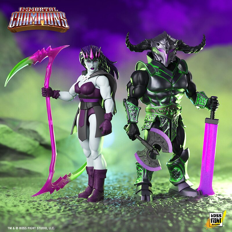 Pre-Order Alert: Boss Fight Studio Immortal Champions Chthonic Knight and Fell Necromancer Figures