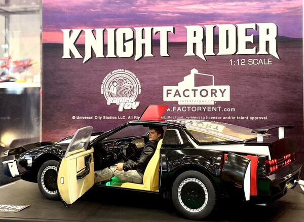 2026 Shizuoka Hobby Show: 1/12 Scale Knight Rider K.I.T.T. And Michael Knight From Factory Entertainment And Ramen Toys