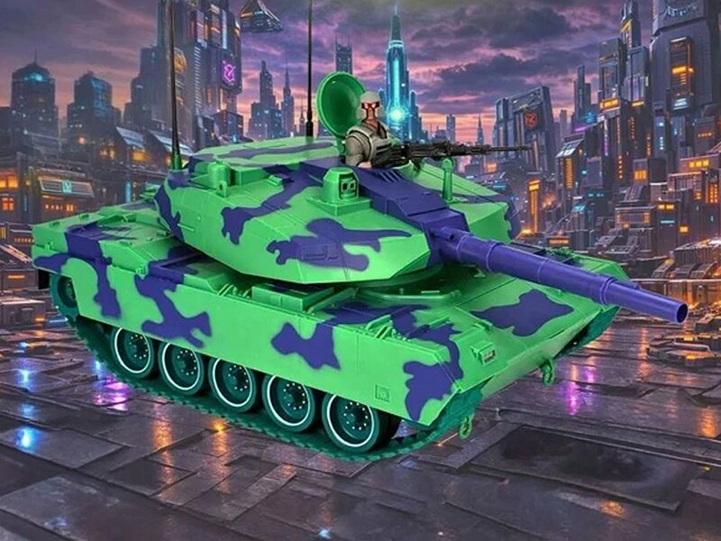 Pre-Order Alert: Ramen Toy Neon Camo Mega Tank with Commander Figure