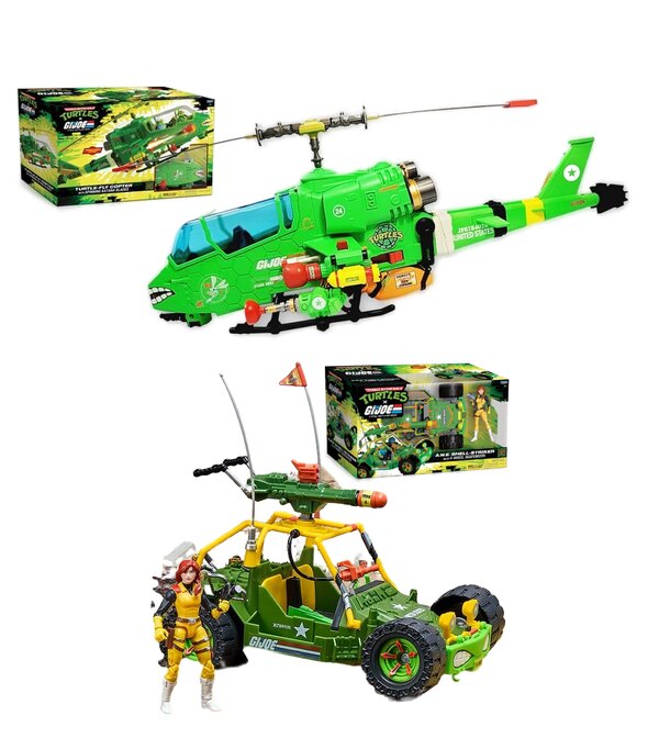 Playmates Teenage Mutant Ninja Turtles x G.I. Joe Crossover Toys