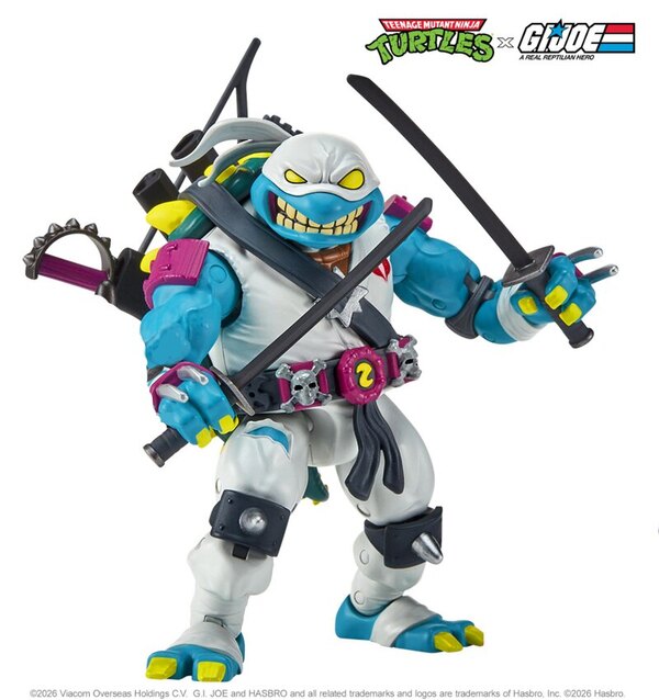 Playmates Teenage Mutant Ninja Turtles x G.I. Joe Crossover Toys