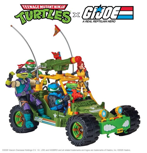 Playmates Teenage Mutant Ninja Turtles x G.I. Joe Crossover Toys
