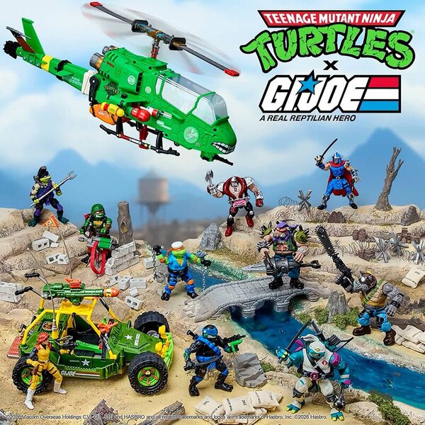Playmates Teenage Mutant Ninja Turtles x G.I. Joe Crossover Toys