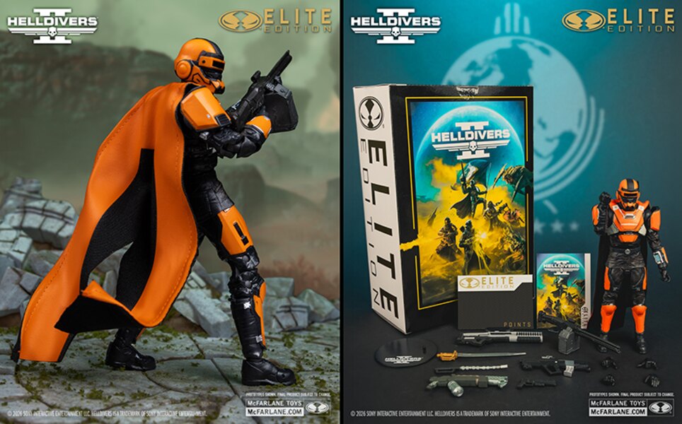 McFarlane Toys Elite Edition CE-35 Trench Engineer Figure from Helldivers 2 Coming May 20th