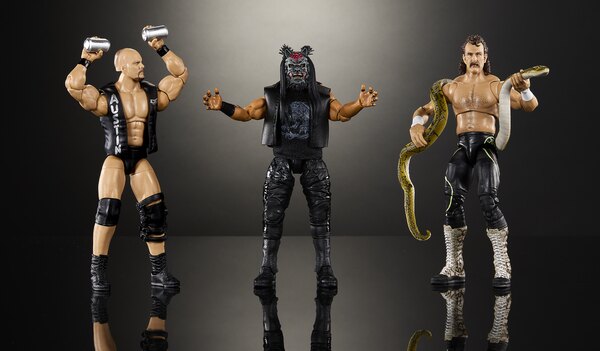 WWE Ultmate Edition Wave 32 Official Figure Images From Mattel - Stone Cold, Jake The Snake And Jacob Fatu