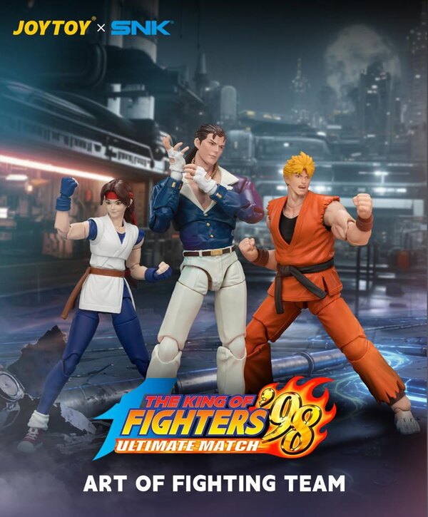 Joy Toy King Of Fighters '98: Ultimate Match - Art of Fighting Team Ryo Sakazaki, Robert Garcia and Yuri Sakazaki 1/18 Scale Figures