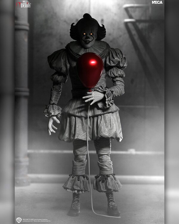NECA: Welcome to Derry Ultimate Black & White Pennywise 7” Scale Figure