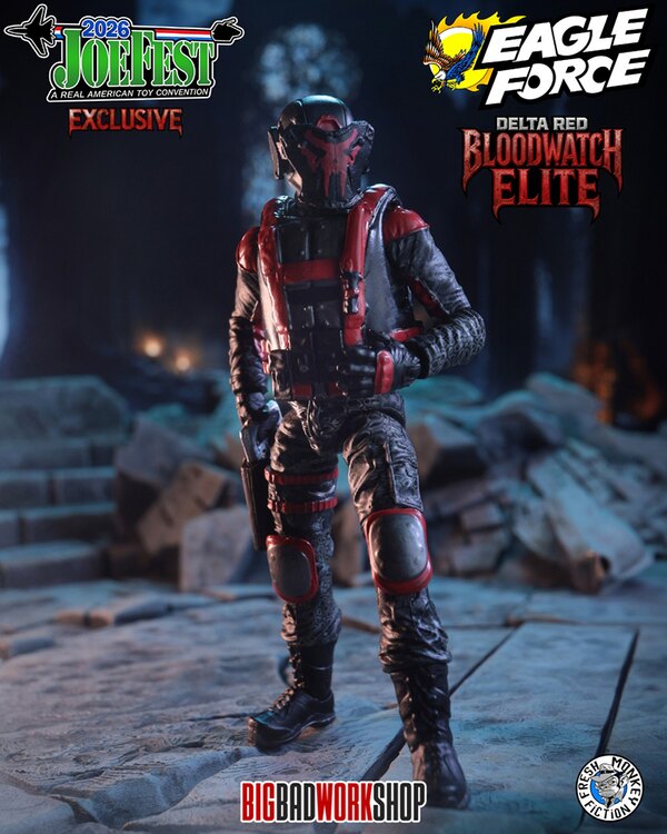 BigBadWorkshop The Operation: Monster Force Delta Red Bloodwatch Elite 1/18 Figure (Joefest 2026 Exclusive)