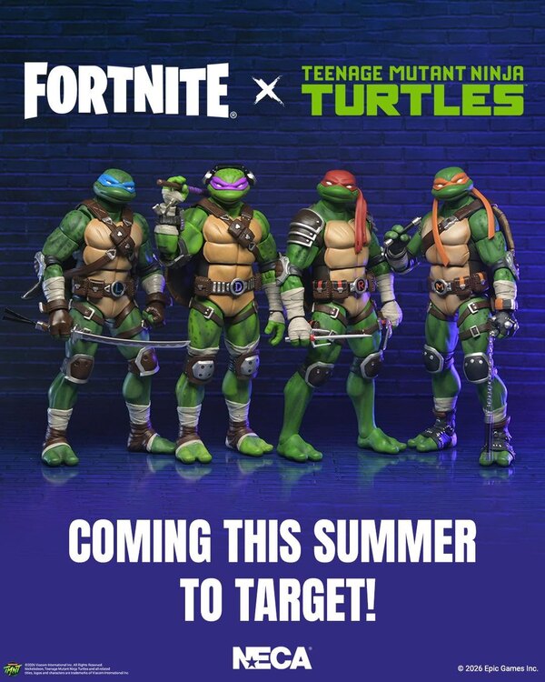 Fortnite x TMNT Figures From NECA Coming First To Target This July